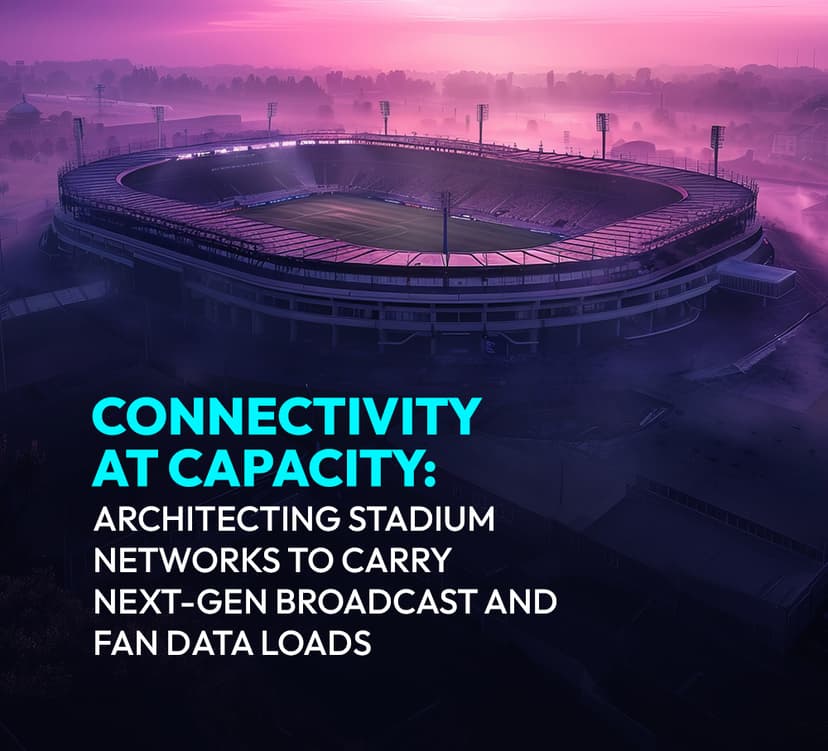 Connectivity at Capacity: Architecting Stadium Networks to Carry Next-Gen Broadcast and Fan Data Loads